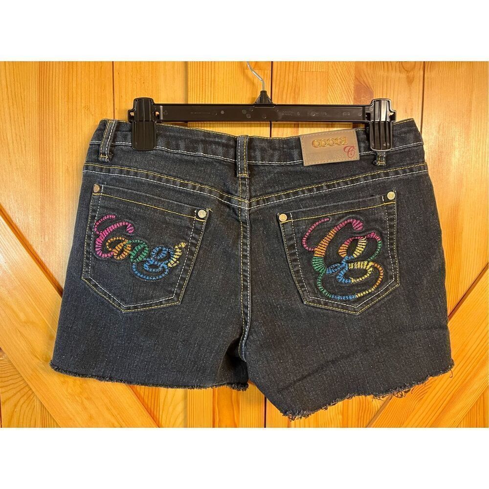 COOGI Rainbow Back Pockets Jean Shorts Size 9/10 (3214)